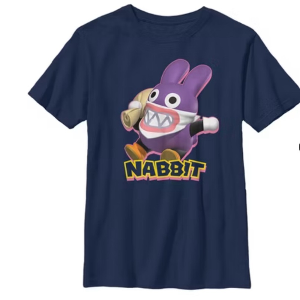 Boy's Nintendo Super Mario Bros U Deluxe Nabbit Portrait T-Shirt YXL